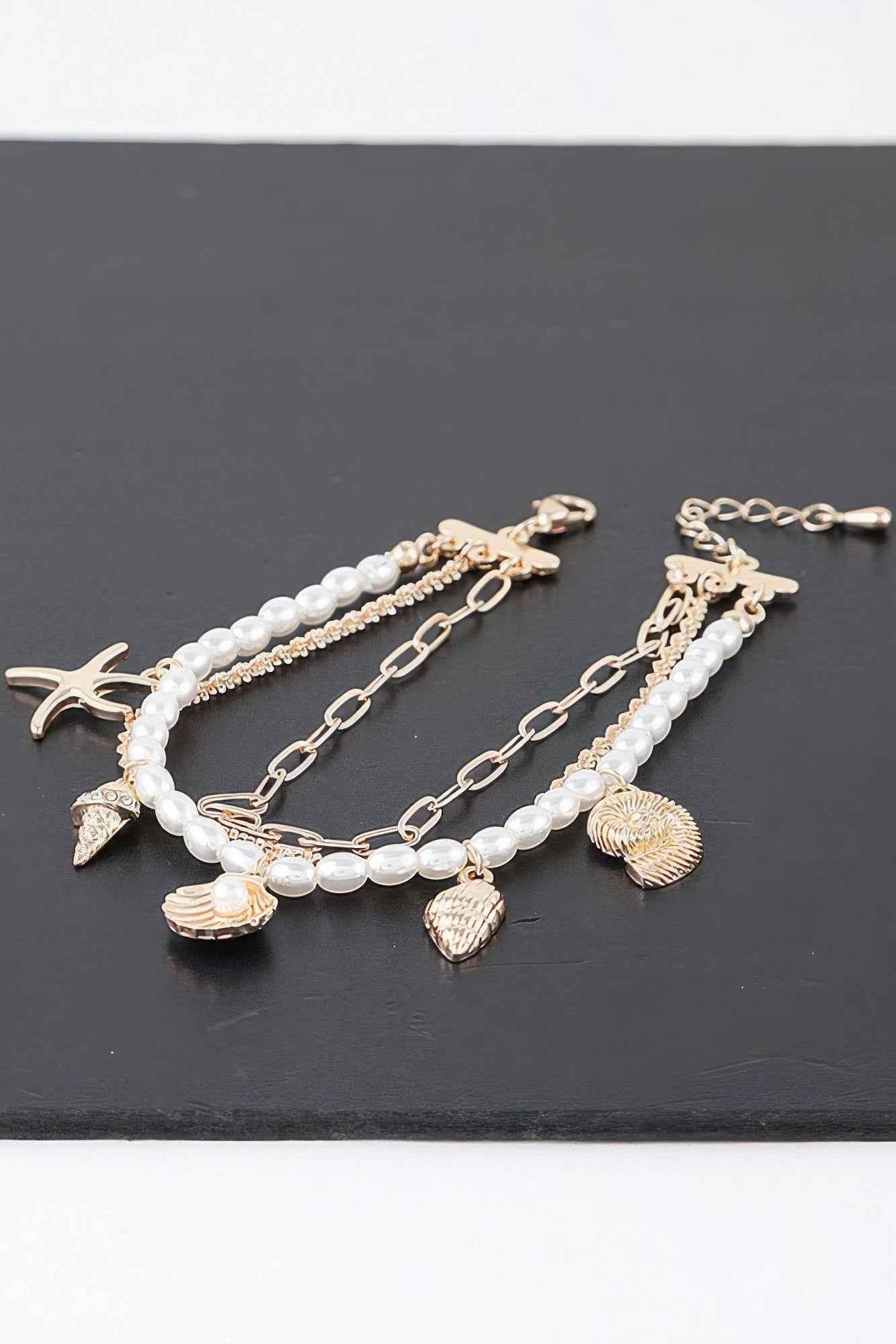 At The Beach Multi Charm Bracelet