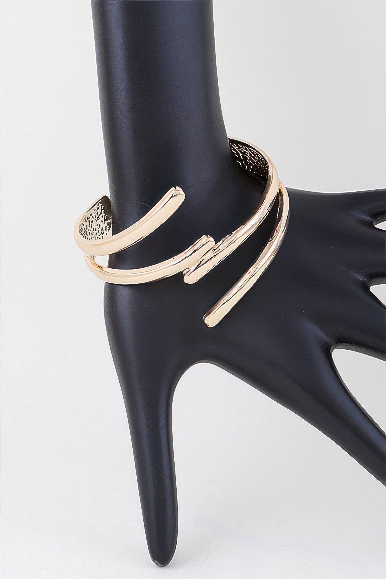 Delicate Contact Cuff Gold Bracelet