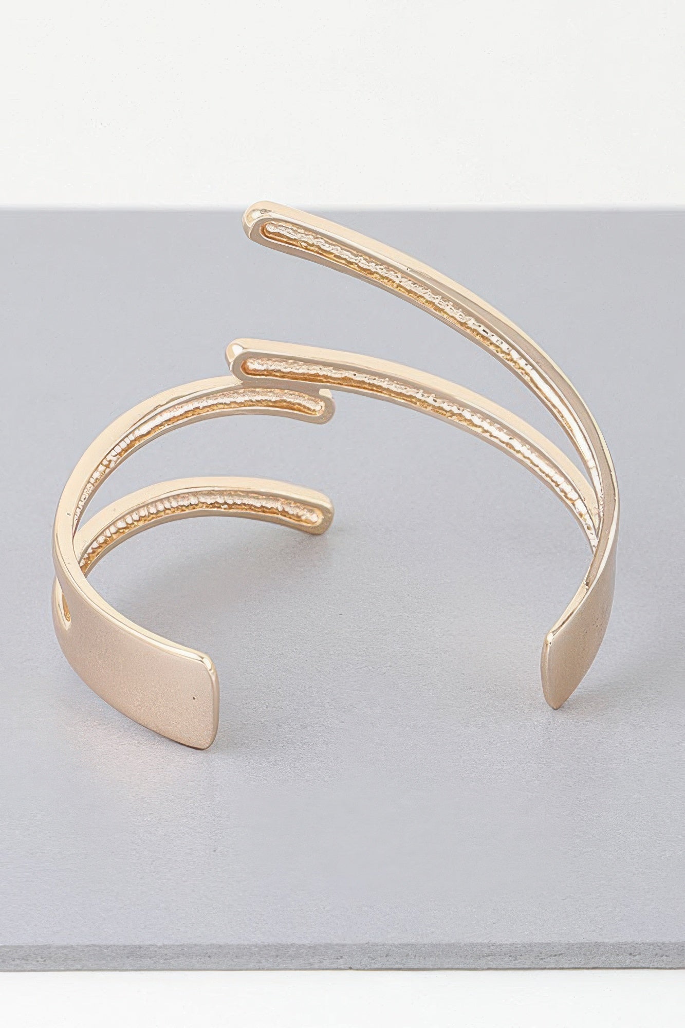 Delicate Contact Cuff Gold Bracelet