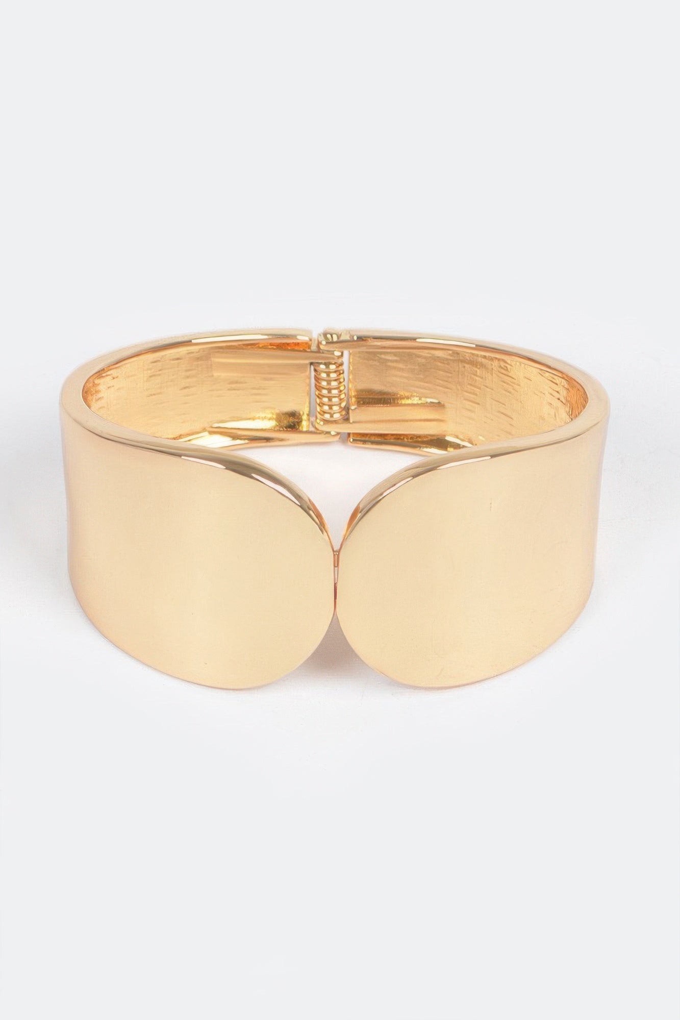 Metal Spring Hinge Cuff Bracelet