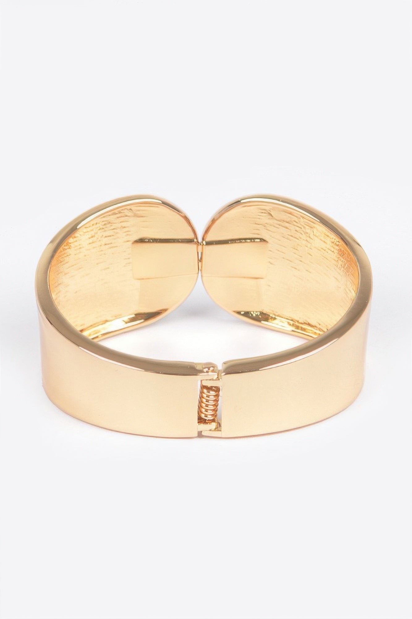 Metal Spring Hinge Cuff Bracelet