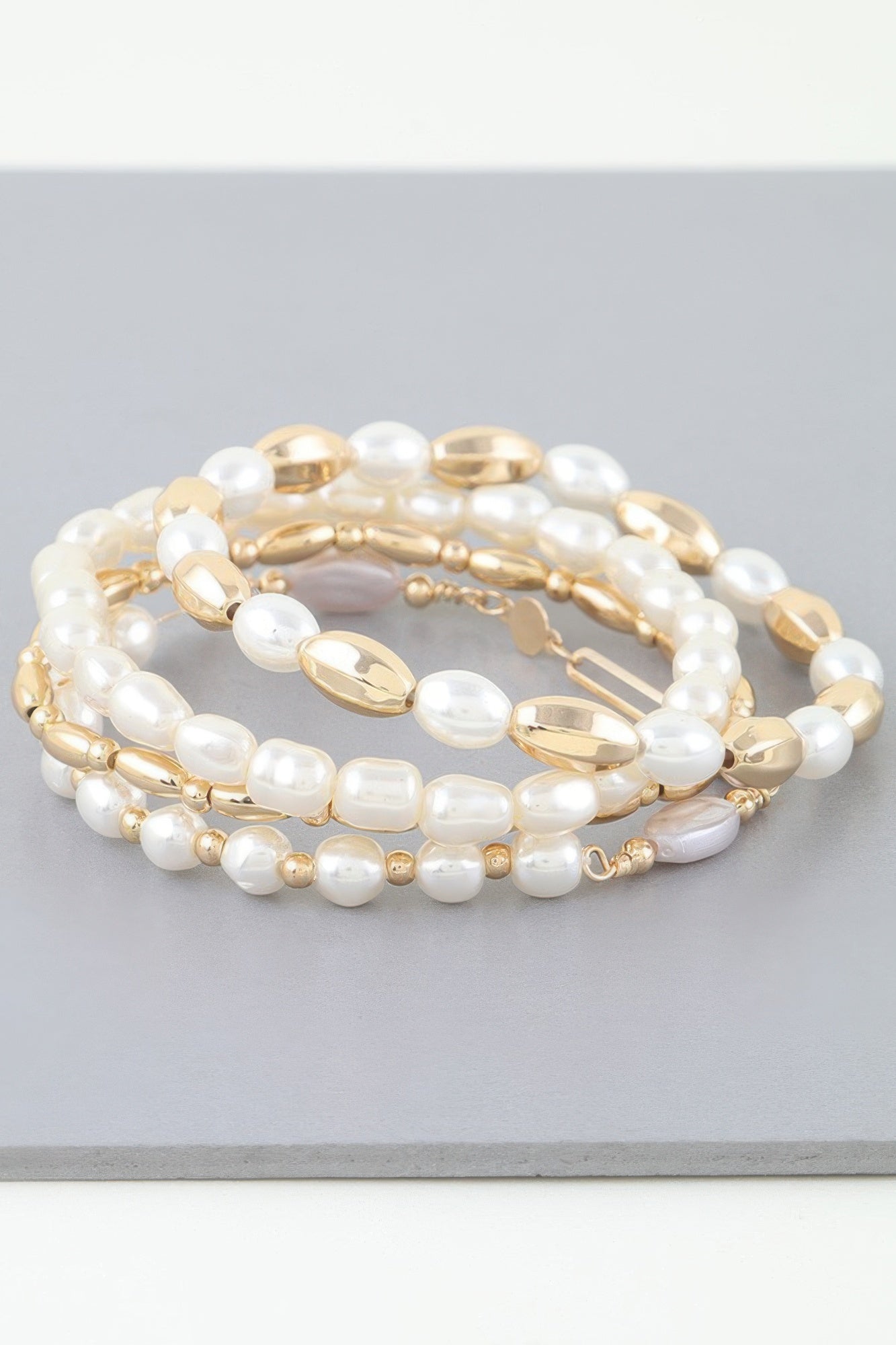 Multi Oval Stone Beaded Bracelet