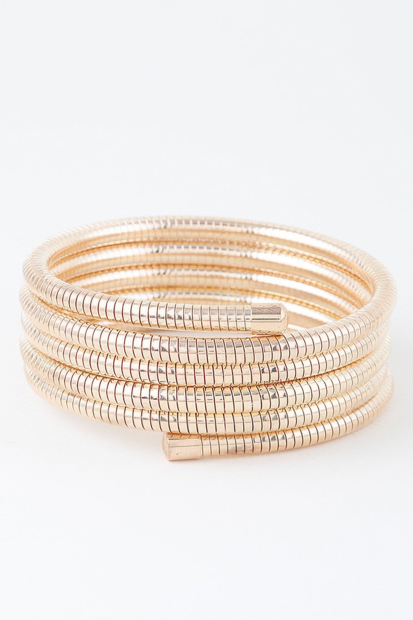 Multi Snake Chain Wrap Gold Color Bracelet