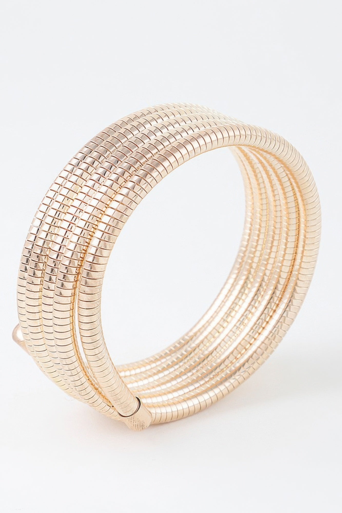 Multi Snake Chain Wrap Gold Color Bracelet