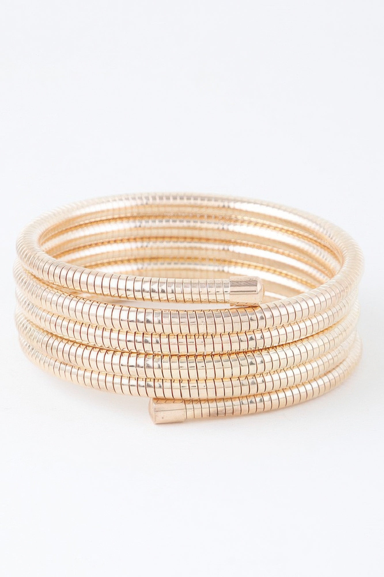 Multi Snake Chain Wrap Gold Color Bracelet