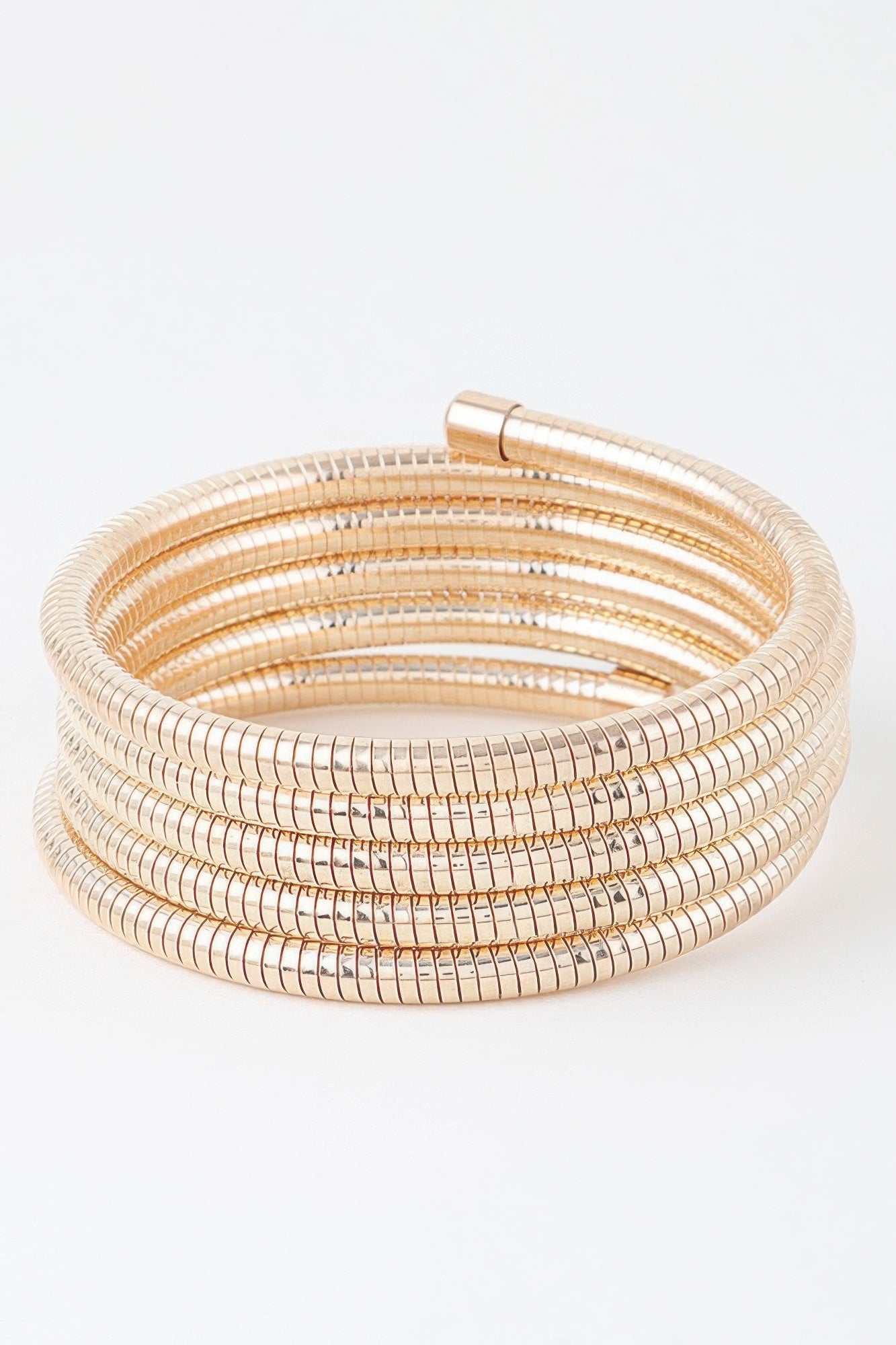 Multi Snake Chain Wrap Gold Color Bracelet