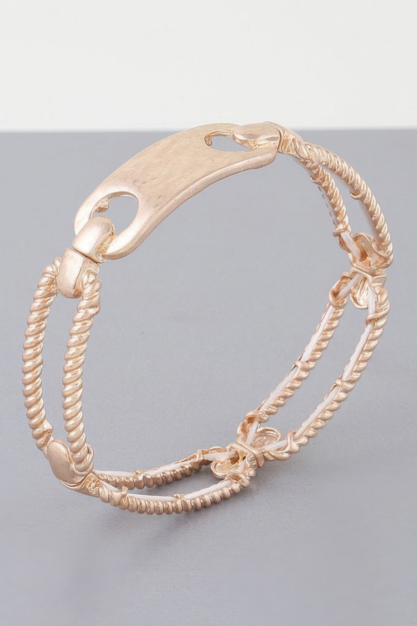 Twisted Plate Cuff Bracelet