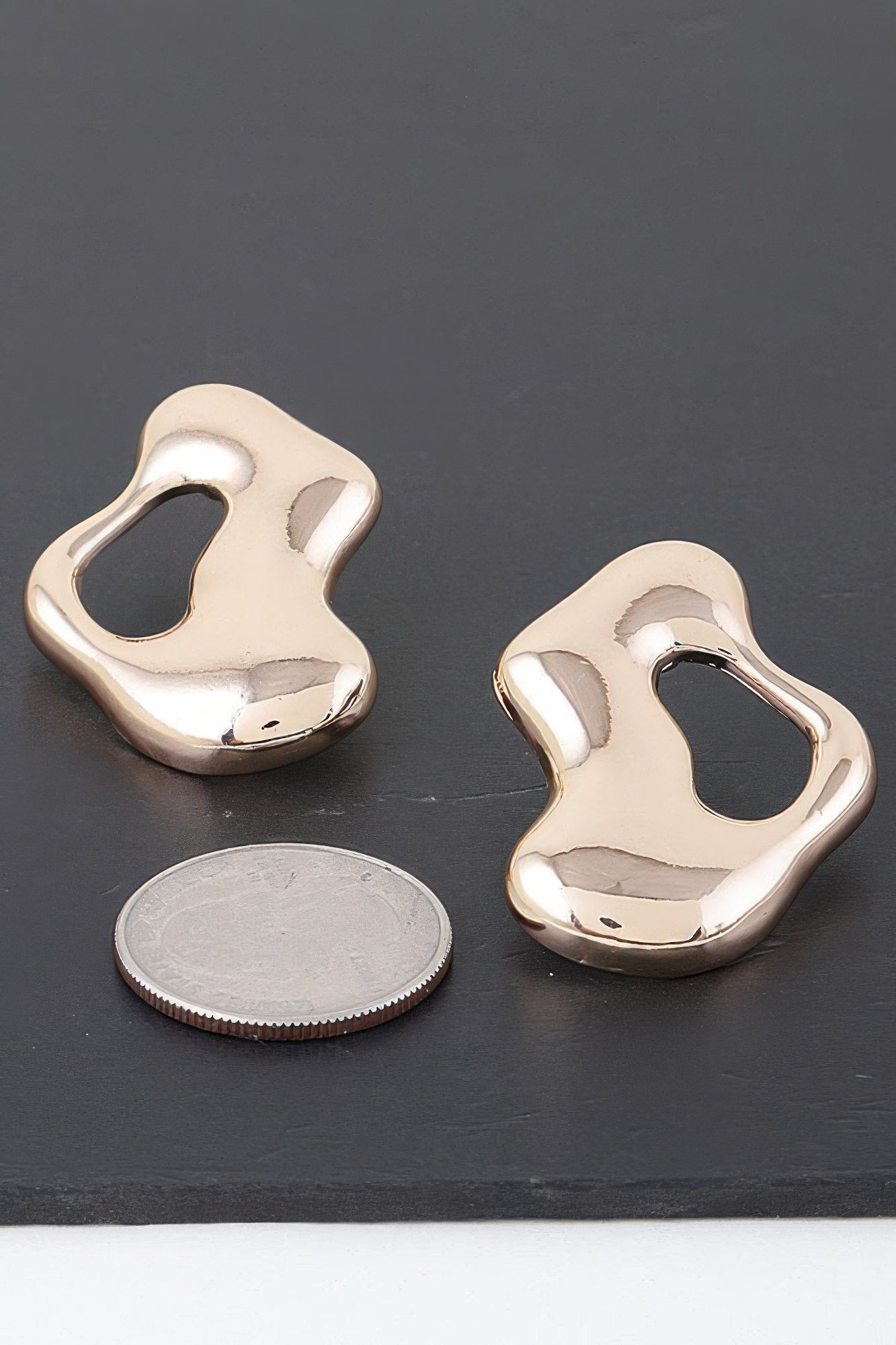 Abstract Modern Puddle Earrings