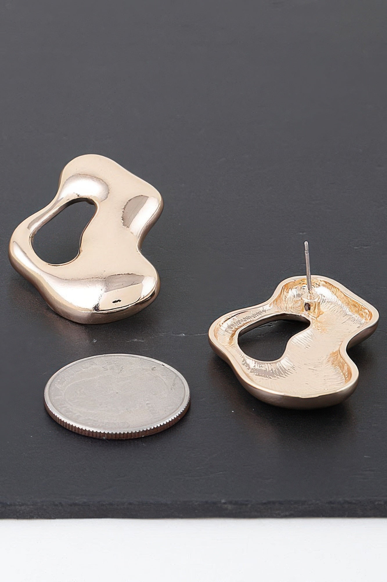 Abstract Modern Puddle Earrings