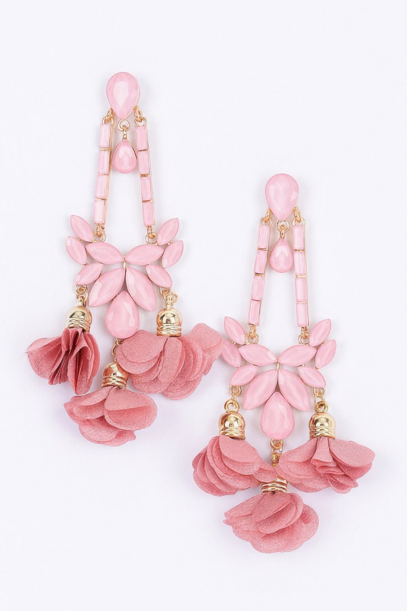 Flower Rhinestone Earrings
