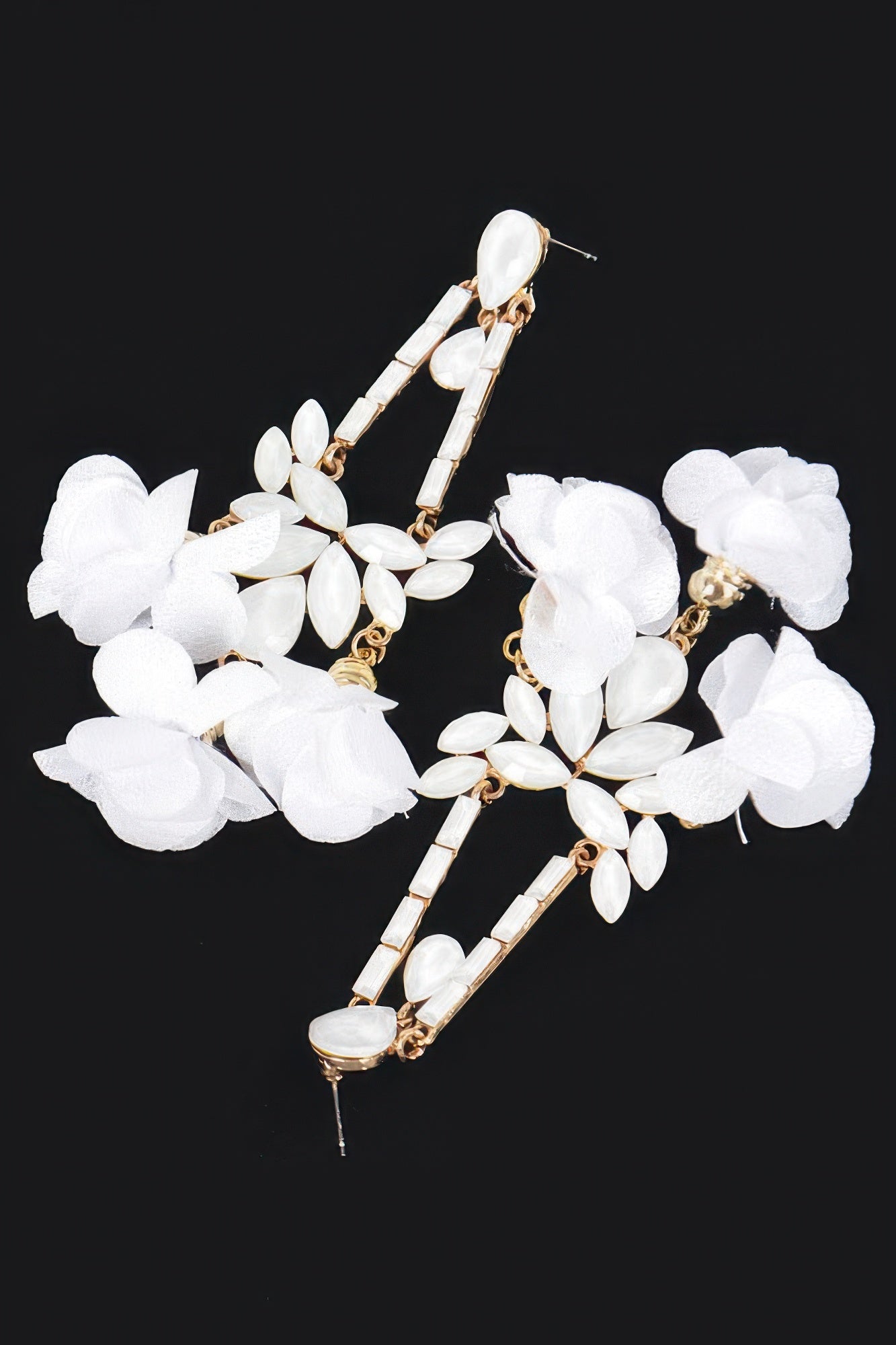 Flower Rhinestone Earrings