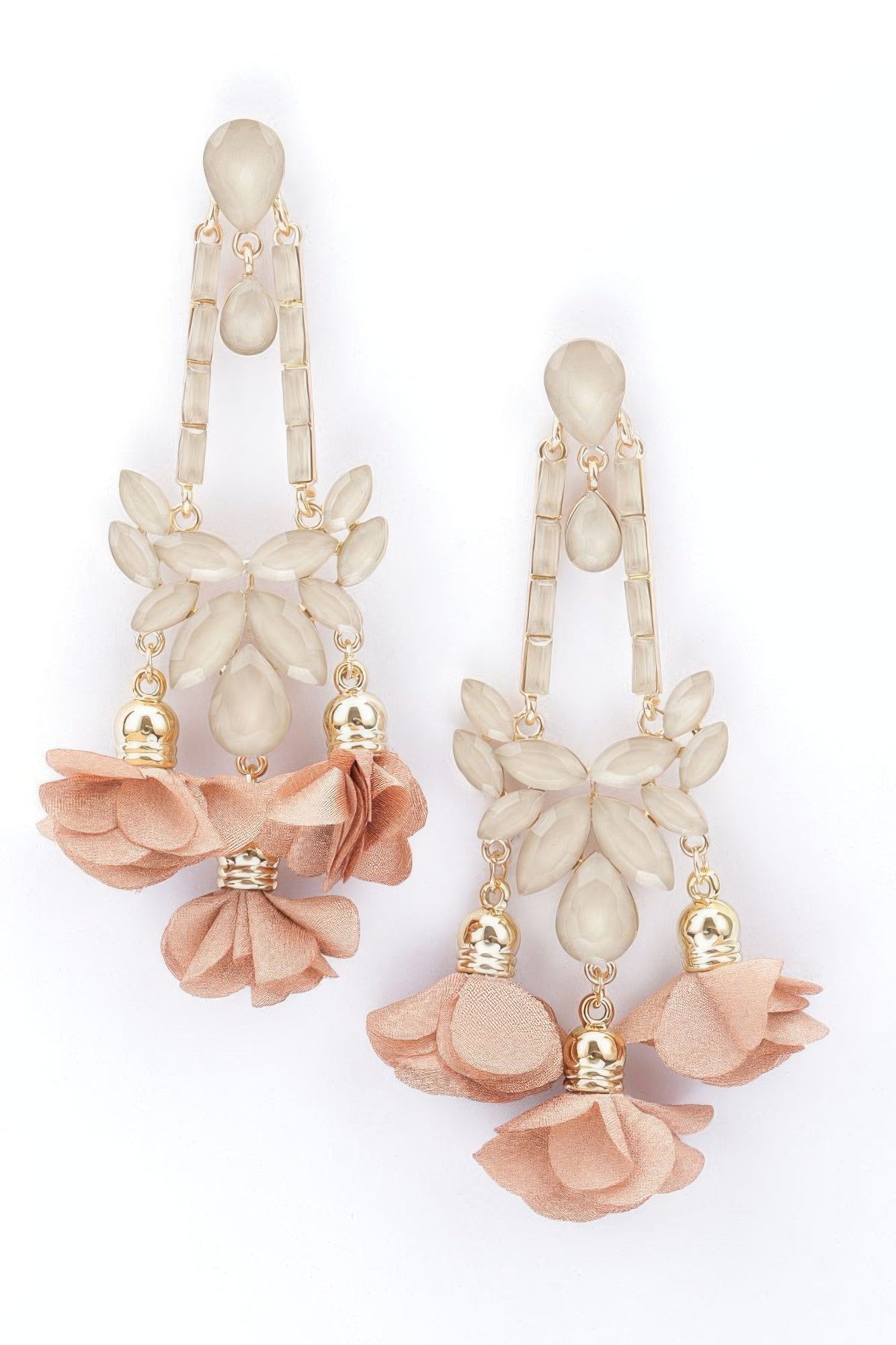 Flower Rhinestone Earrings