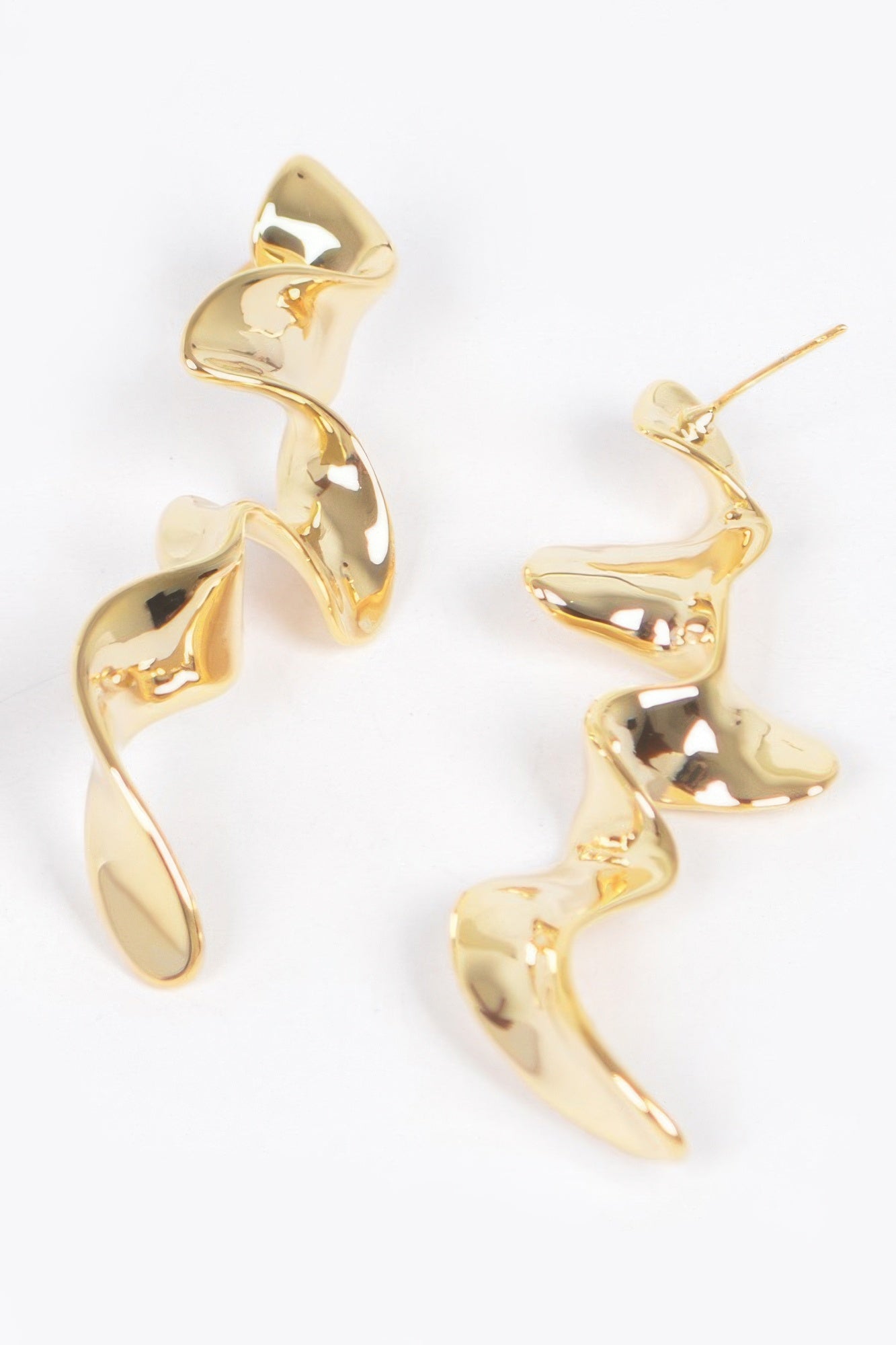 Metal Gold Plated Earrings
