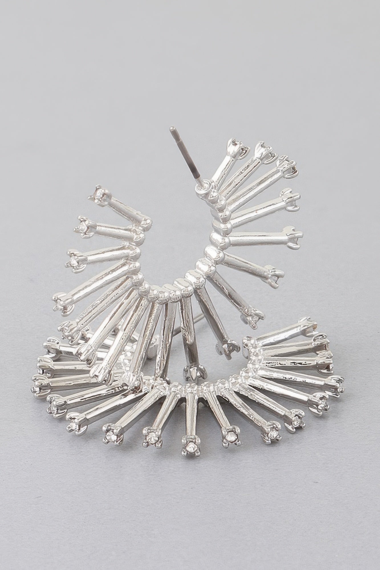 Rising Bejeweled Sun Hoop Earrings