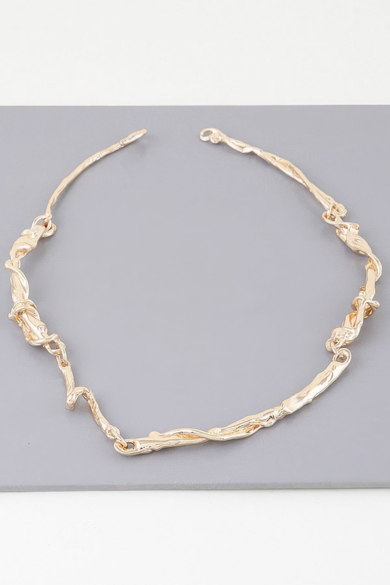 Multi Twisted Abstract Necklace