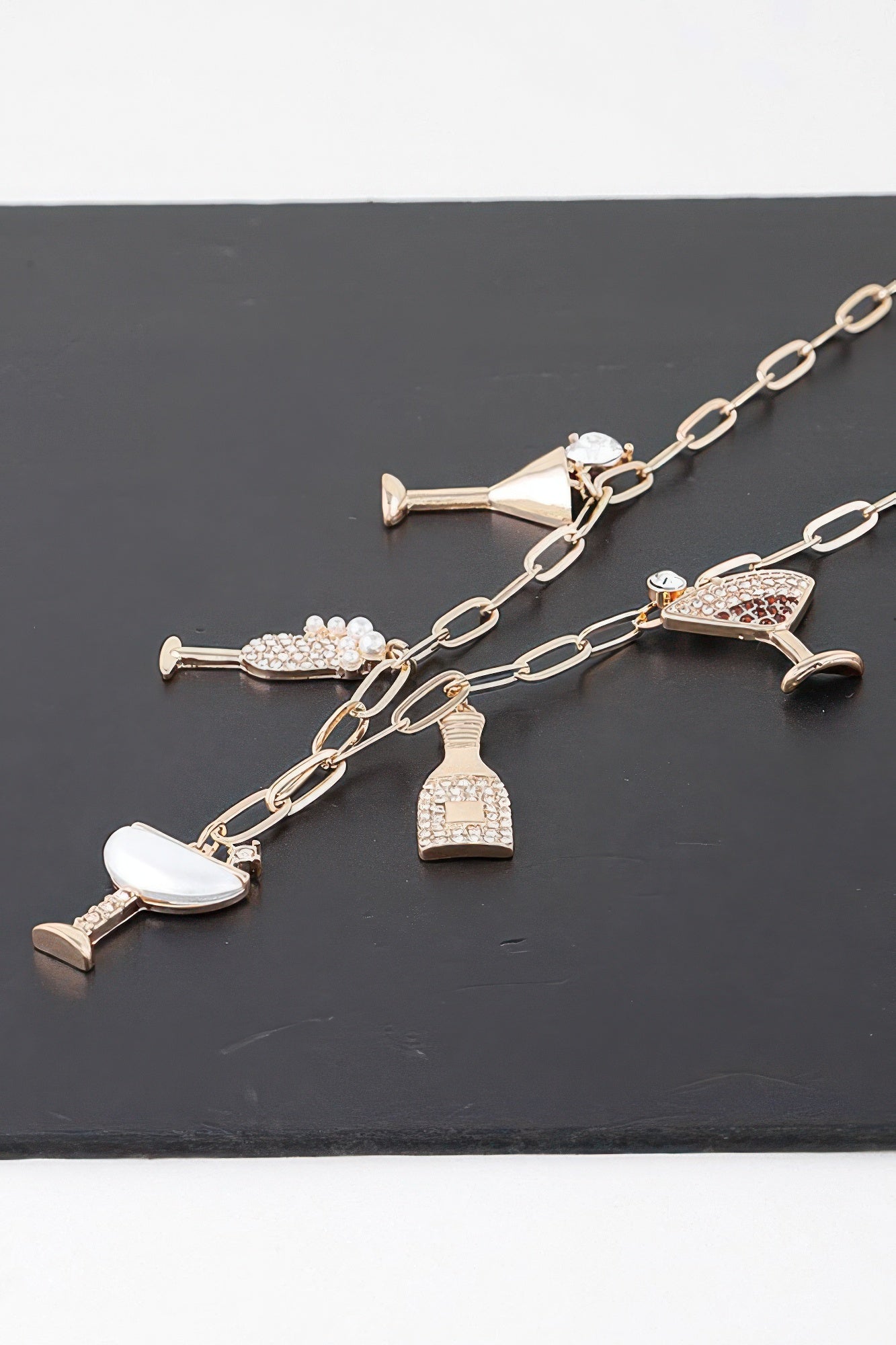 Party Drinks Charm Necklace