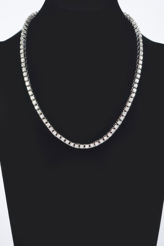 Rhinestone Chain Layered Necklace Chain
