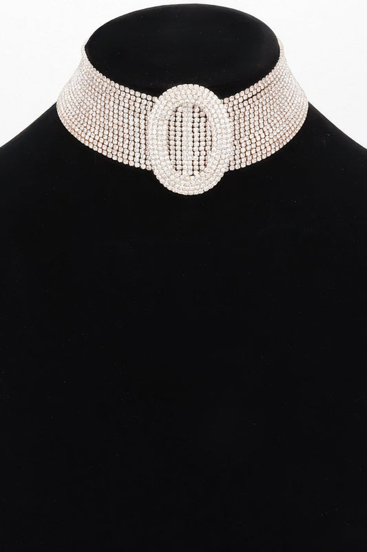 Rhinestone Choker Necklace