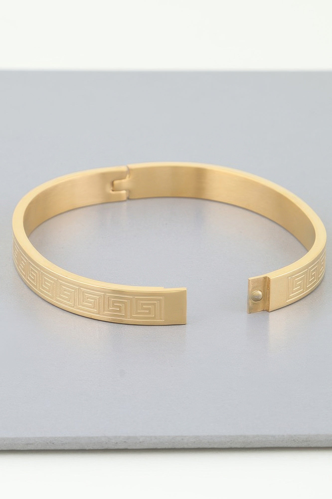 Aztec Maze Engraved Bracelet