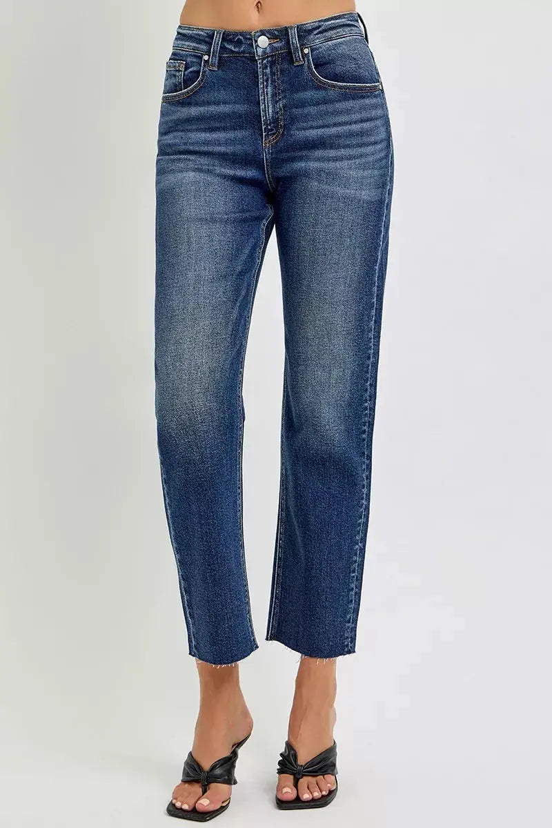RISEN Jeans - High Rise Slim Barrel Jeans