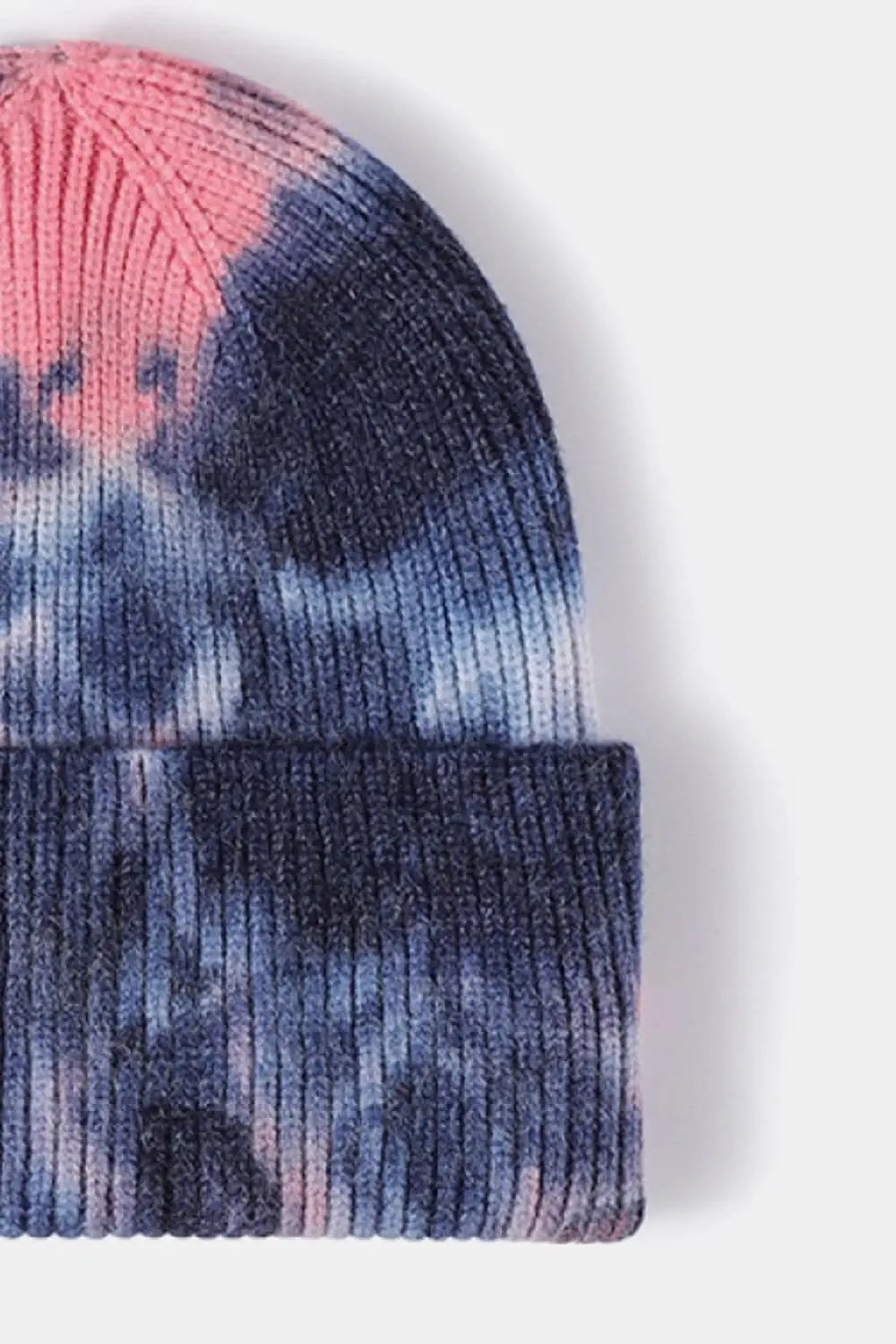 Trendsi Tie-Dye Knit Beanie Hat - Colorful Unisex Winter