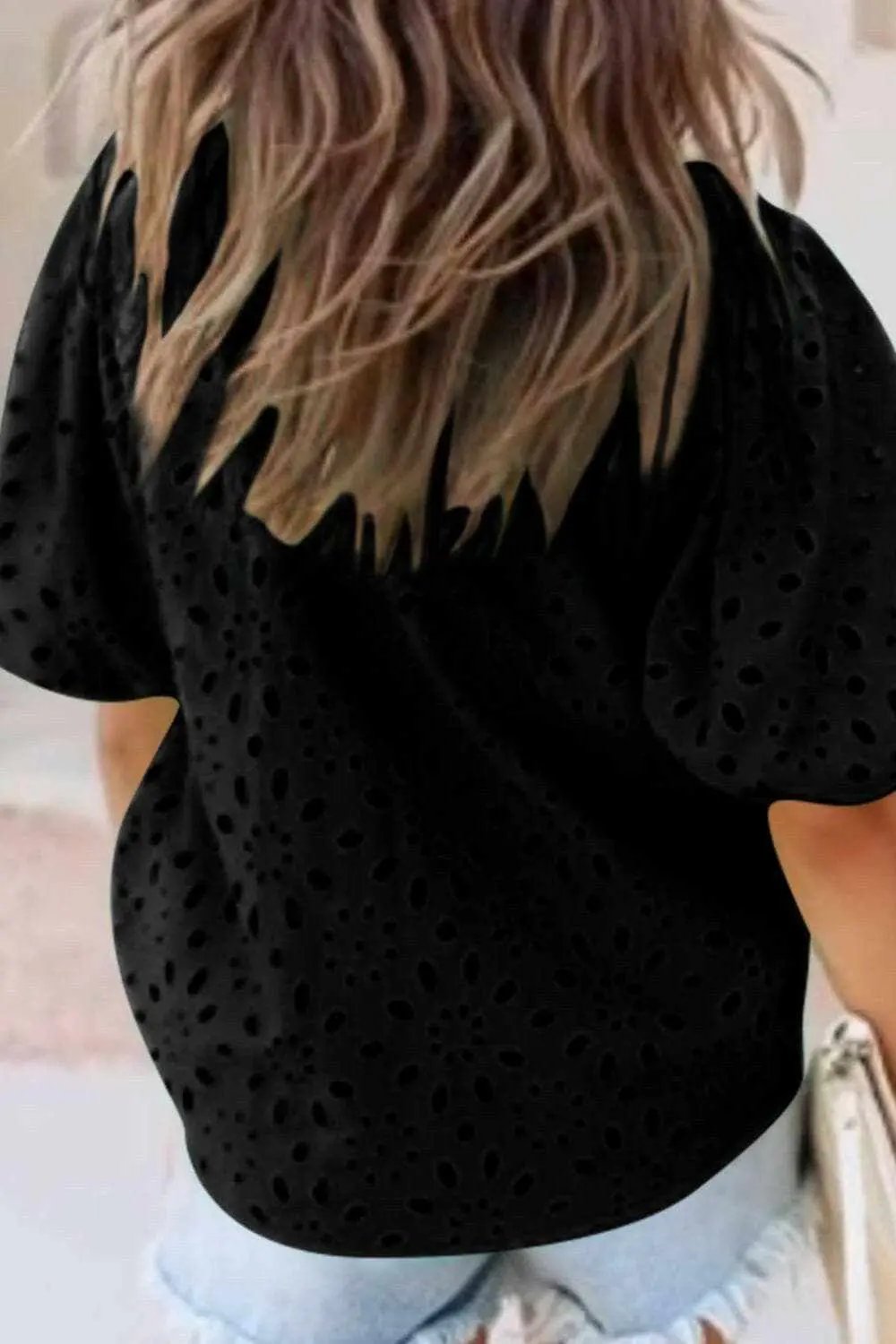Shirts Trendsi Elegant eyelet blouse - cotton, button-up