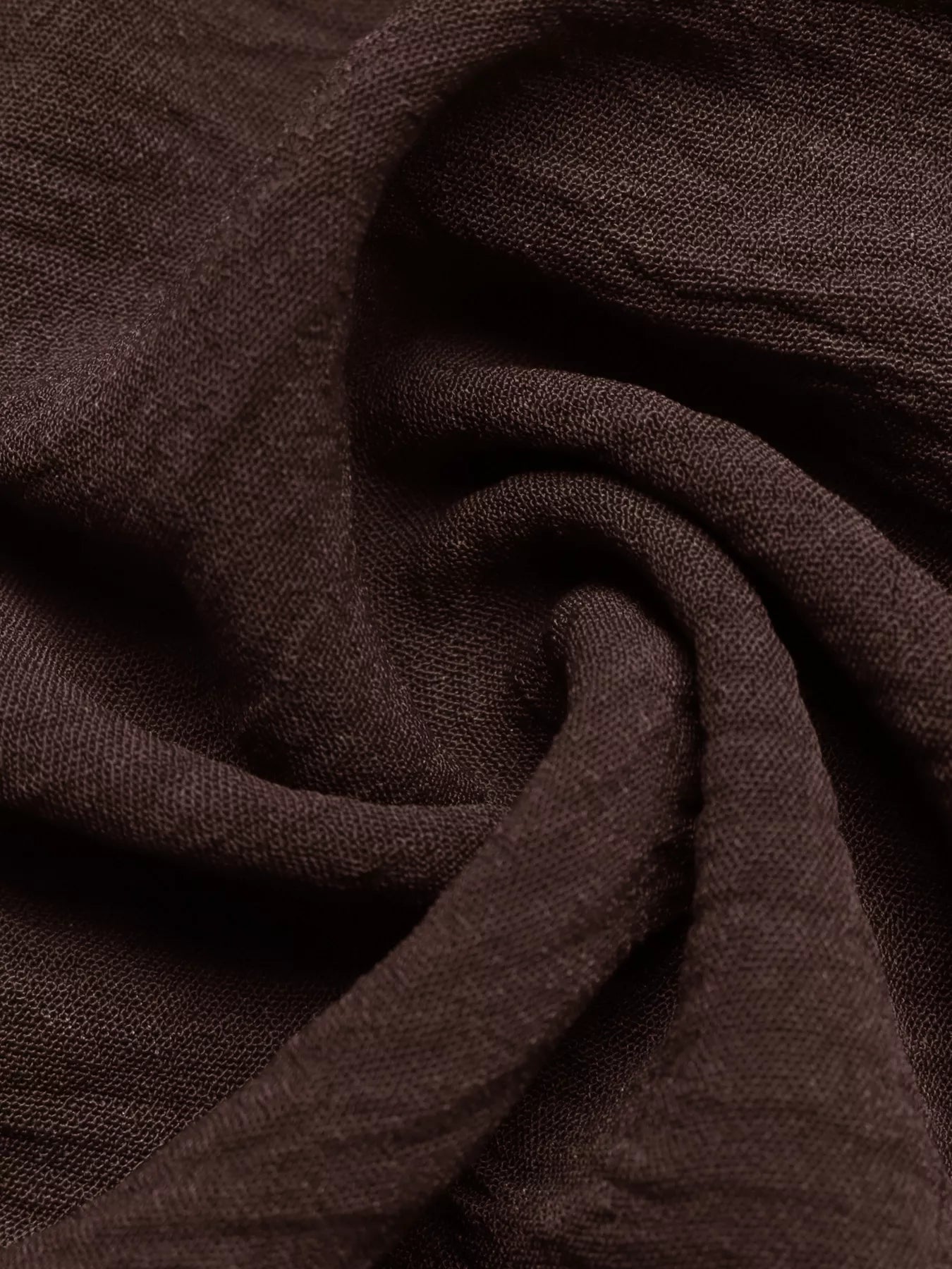 Tie-Front Brown A Line Dress