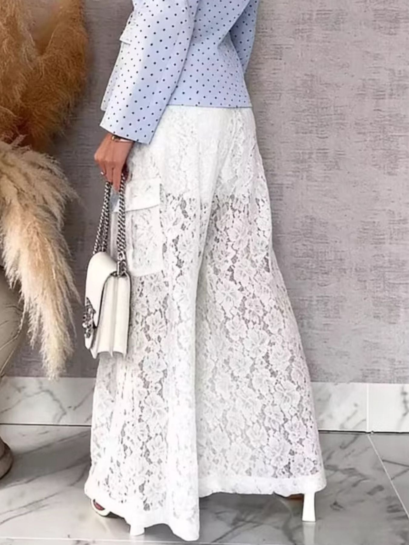 Lace Wide Leg Pants
