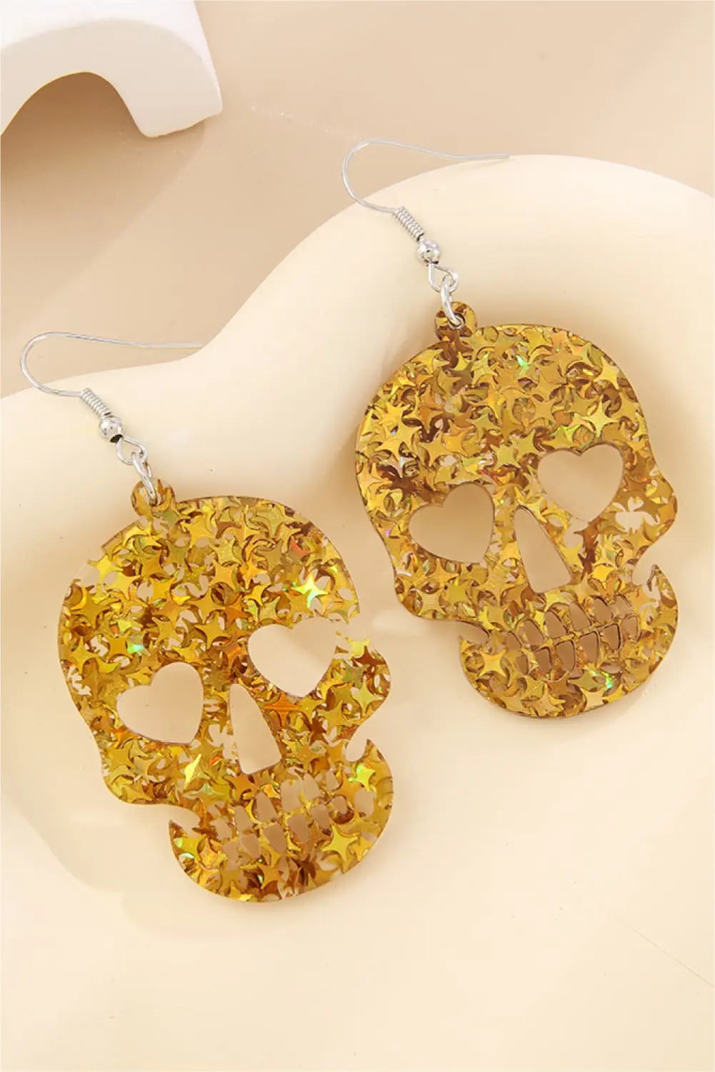 Halloween Skull Acrylic Drop Earrings
