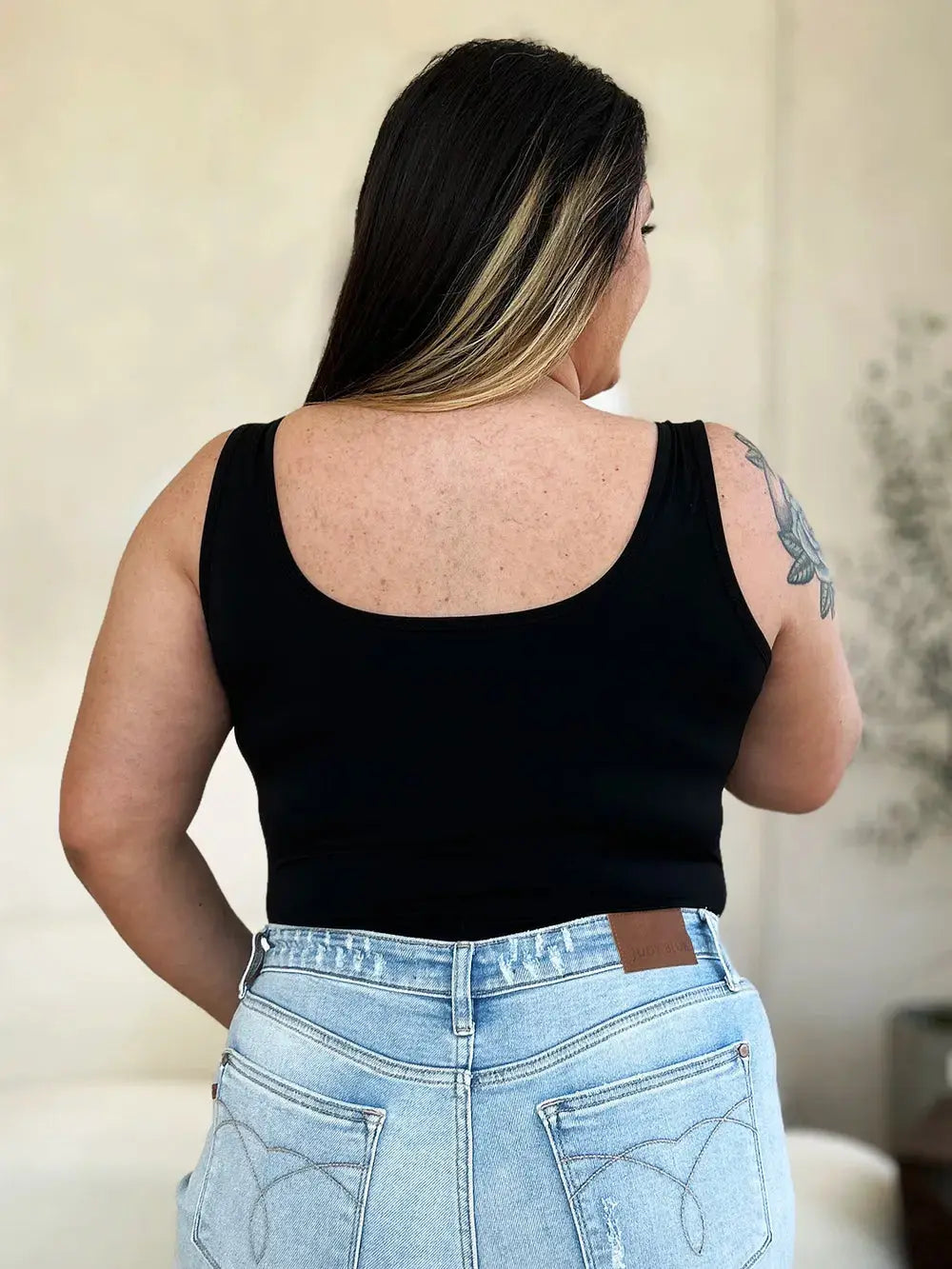 Basic Bae Full Size Square Neck Womens Sleeveless Bodysuit