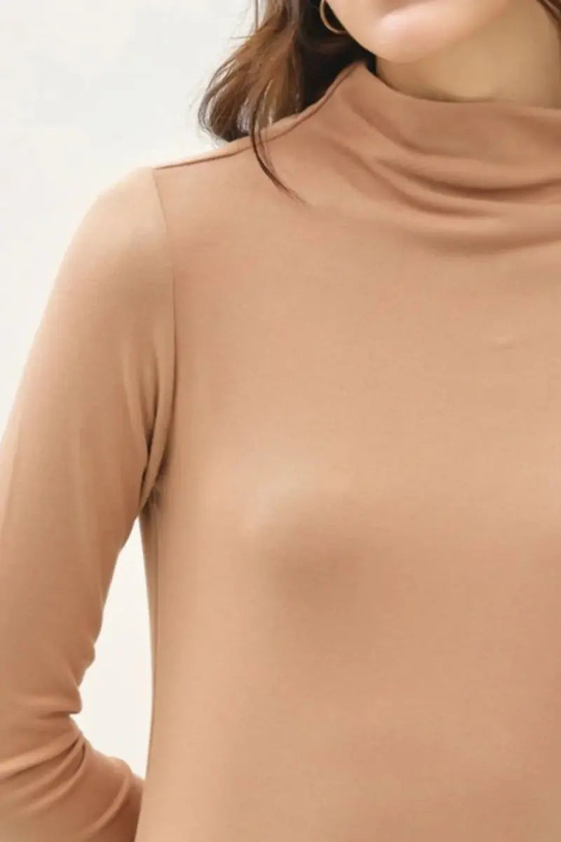 Pants Trendsi Be Cool Mock Neck Long Sleeve T-Shirt for Women
