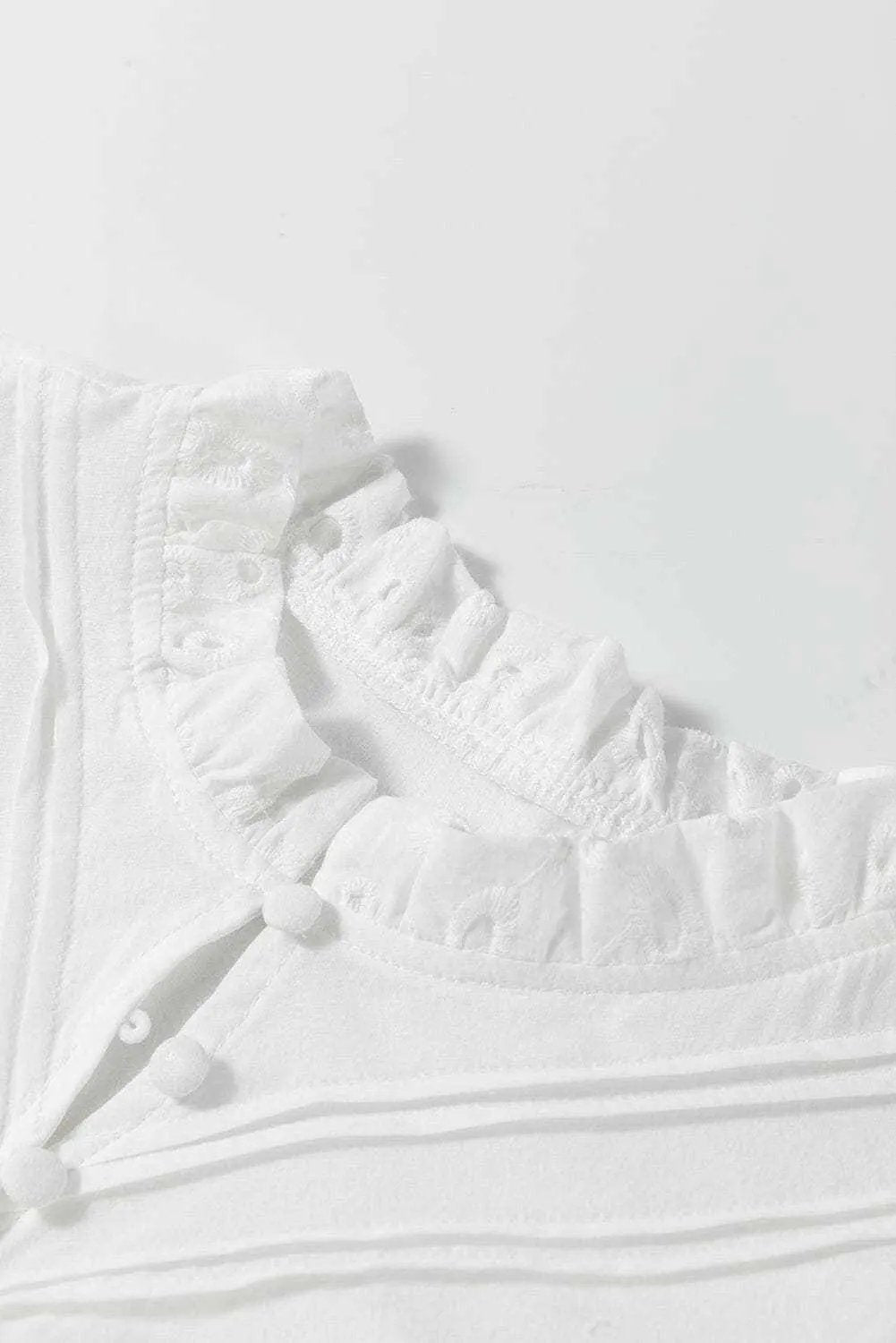 Shirts Trendsi Elegant eyelet blouse - cotton, button-up