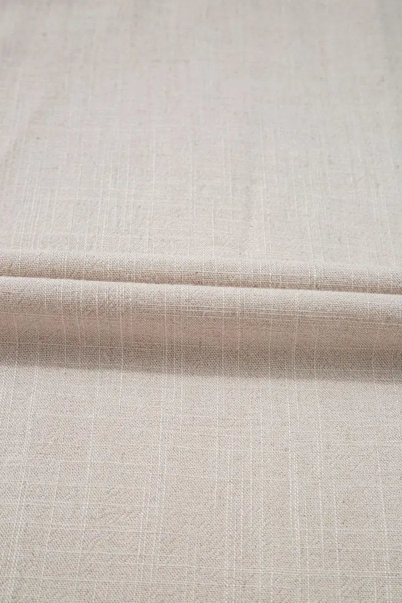 Love Salve Beige Wide Leg Pants | Viscose Linen Comfort