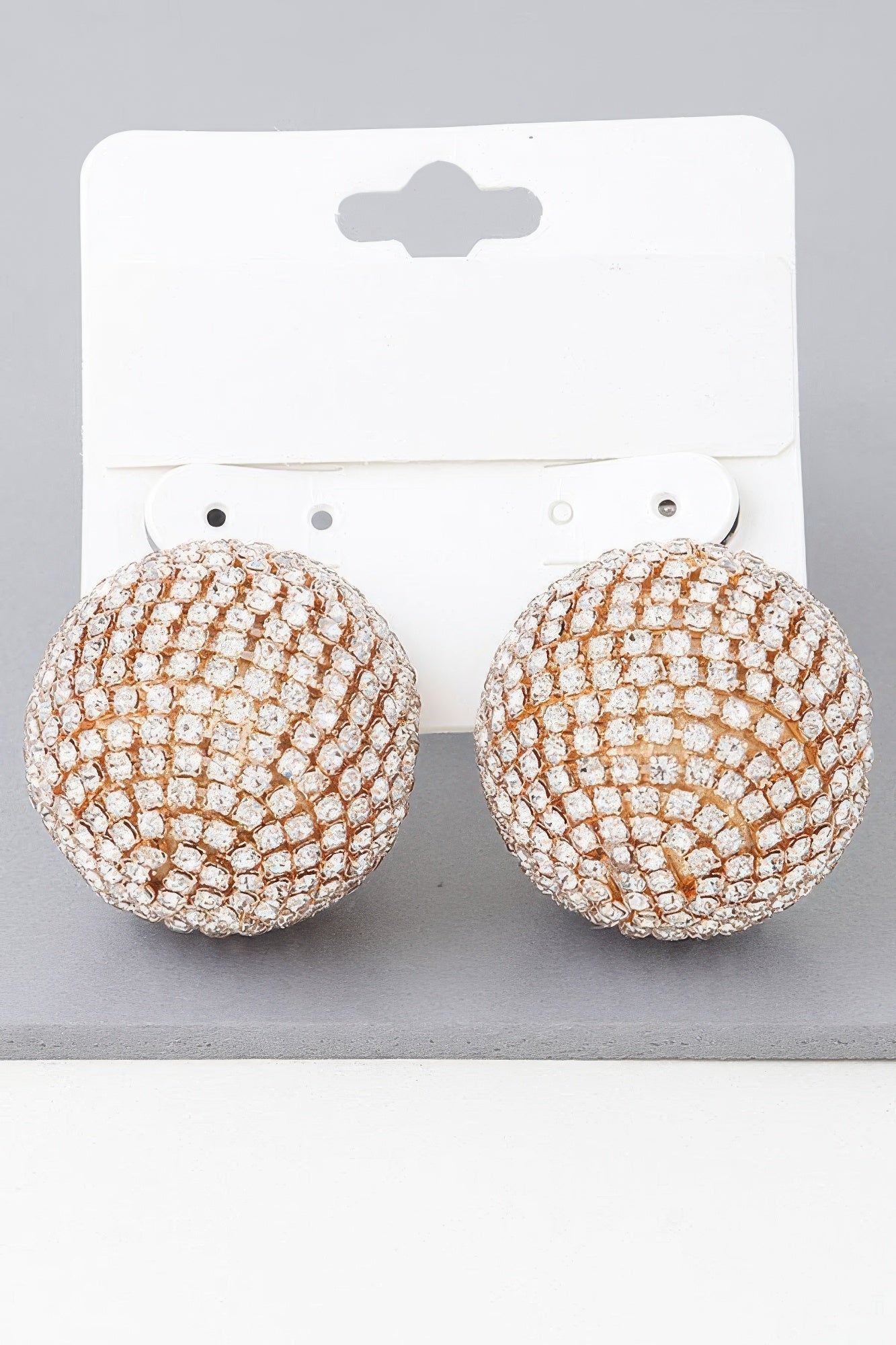 Bejeweled Rhinestone Disco Earrings