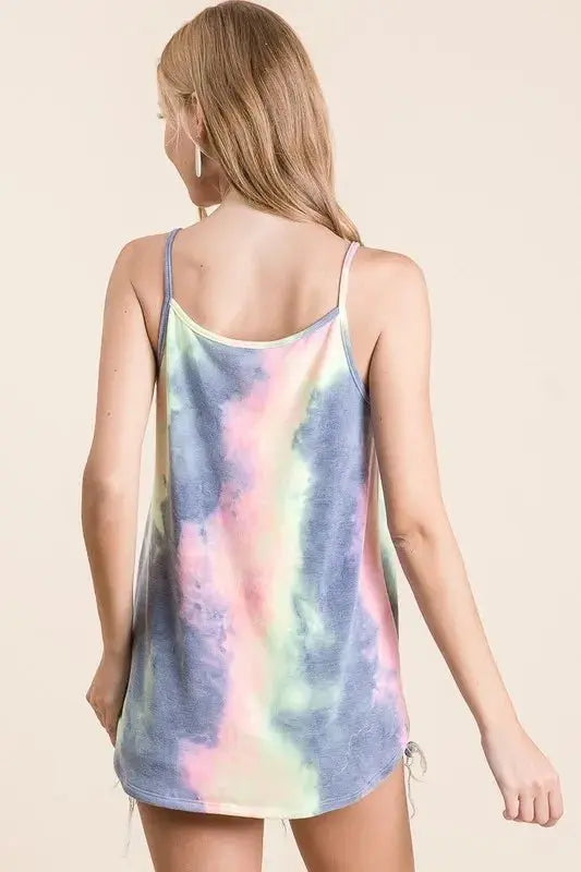Accessories Trendsi Tie Dye Camisole Women's Summer Caged Neck Tank Top Cute & Comfy