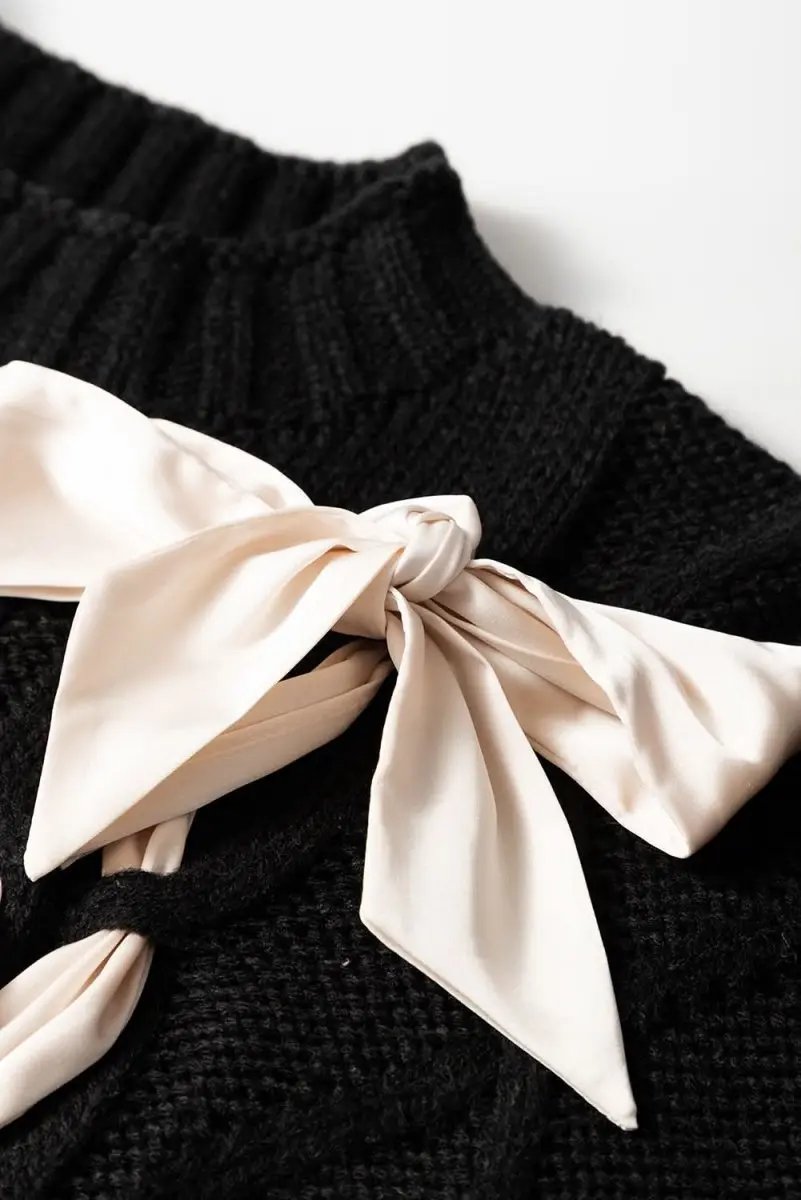 Sweaters Love Salve Cable Knit Sweater Women's Colorblock Top Chic & Comfortable Fit