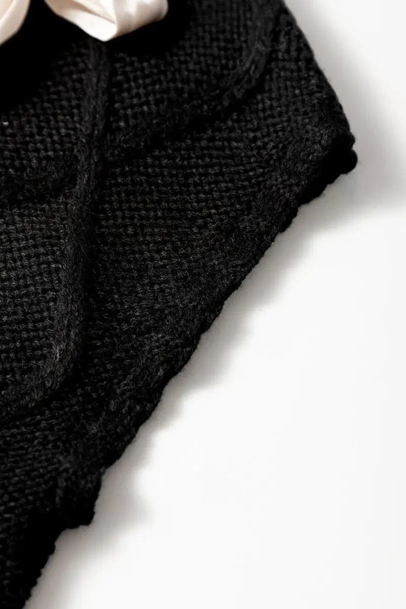 Sweaters Love Salve Cable Knit Sweater Women's Colorblock Top Chic & Comfortable Fit