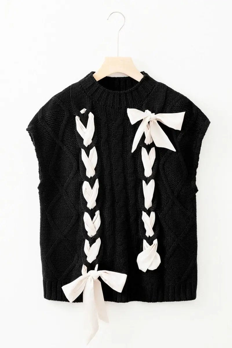Sweaters Love Salve Cable Knit Sweater Women's Colorblock Top Chic & Comfortable Fit
