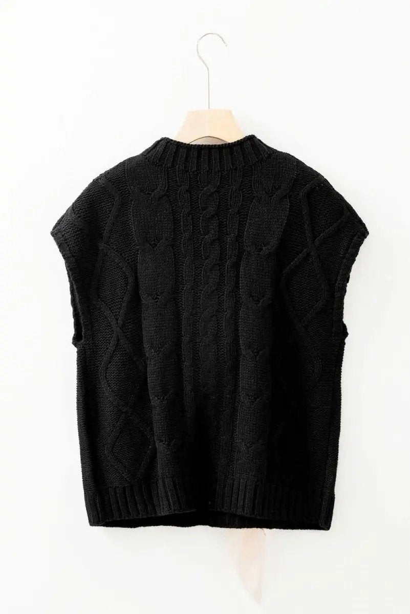 Sweaters Love Salve Cable Knit Sweater Women's Colorblock Top Chic & Comfortable Fit