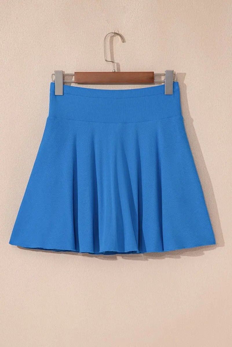 Women's Active Skort - High Waist Phone Pocket - A-Line