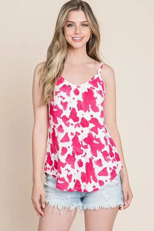 Jackets Trendsi Animal Print Cami Women's Trendy Chic Top Soft, Breathable