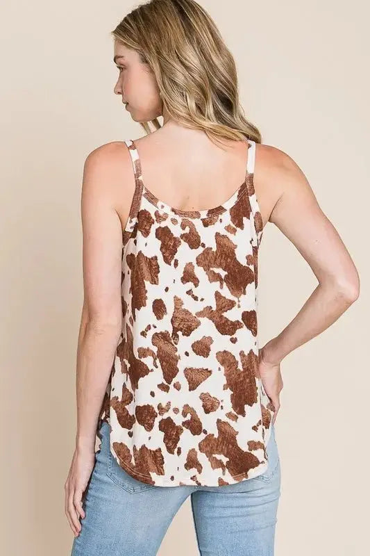 Jackets Trendsi Animal Print Cami Women's Trendy Top USA Shipped