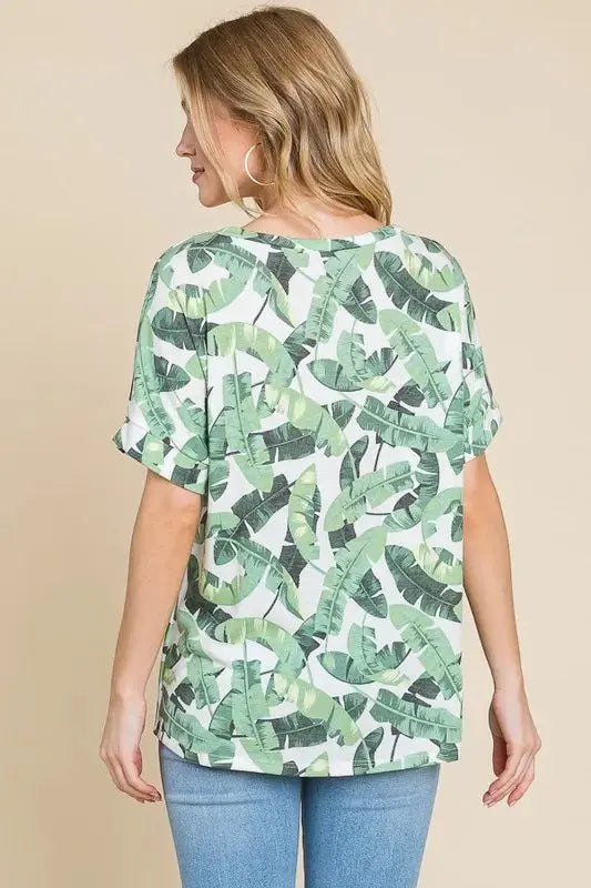 T-Shirts Trendsi Printed Tee Everyday Women's T-Shirt Lightweight & Comfy