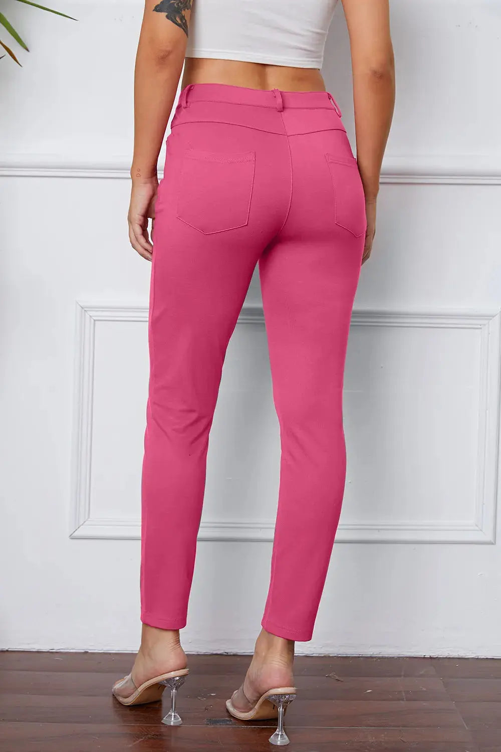 Basic BAE Full Size StretchyStitch High Waist Skinny Pants