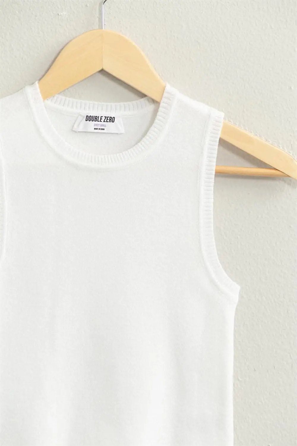 Trendsi Women's Cropped Tank Top Ribbed Knit — Casual Layering Piece