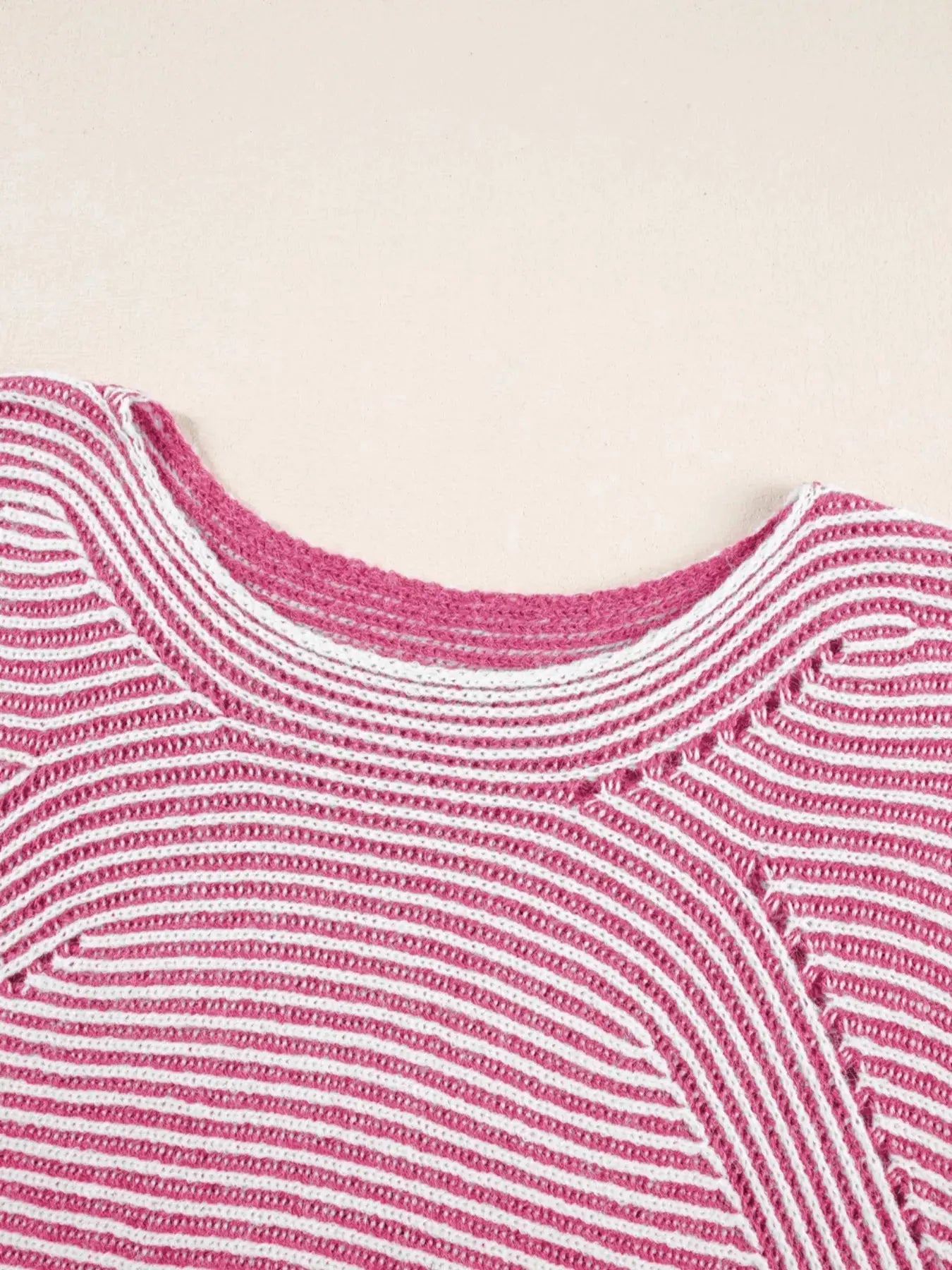 Striped Casual Boat Neck Sweater
