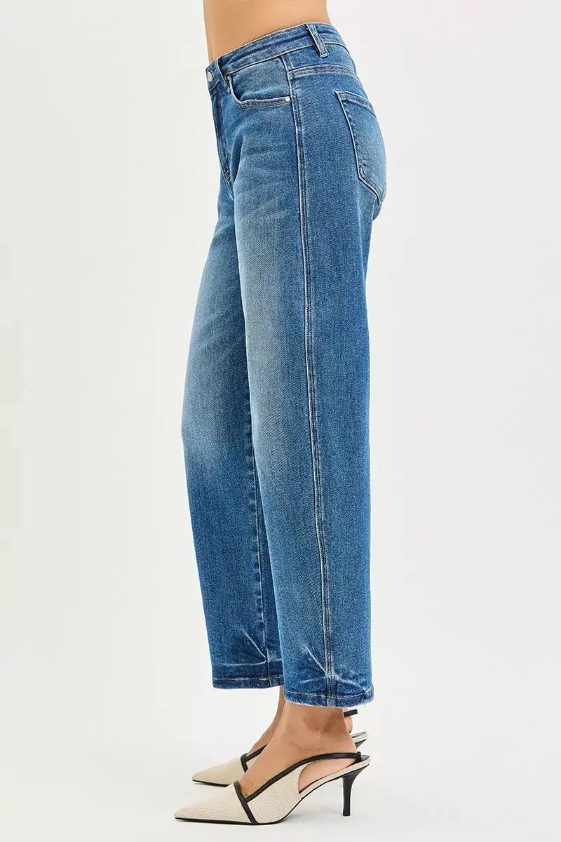 RISEN Jeans - Slouchy Cropped Barrel Jeans