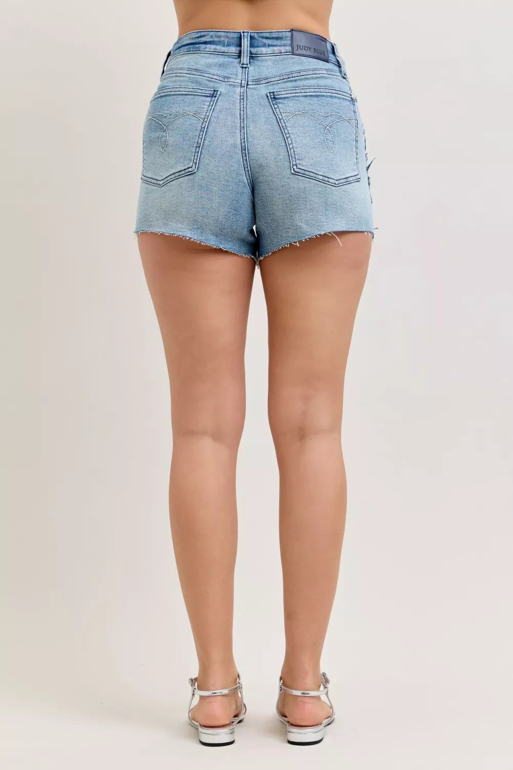 Judy Blue High Waist Rigid Magic Cut Off Denim Shorts