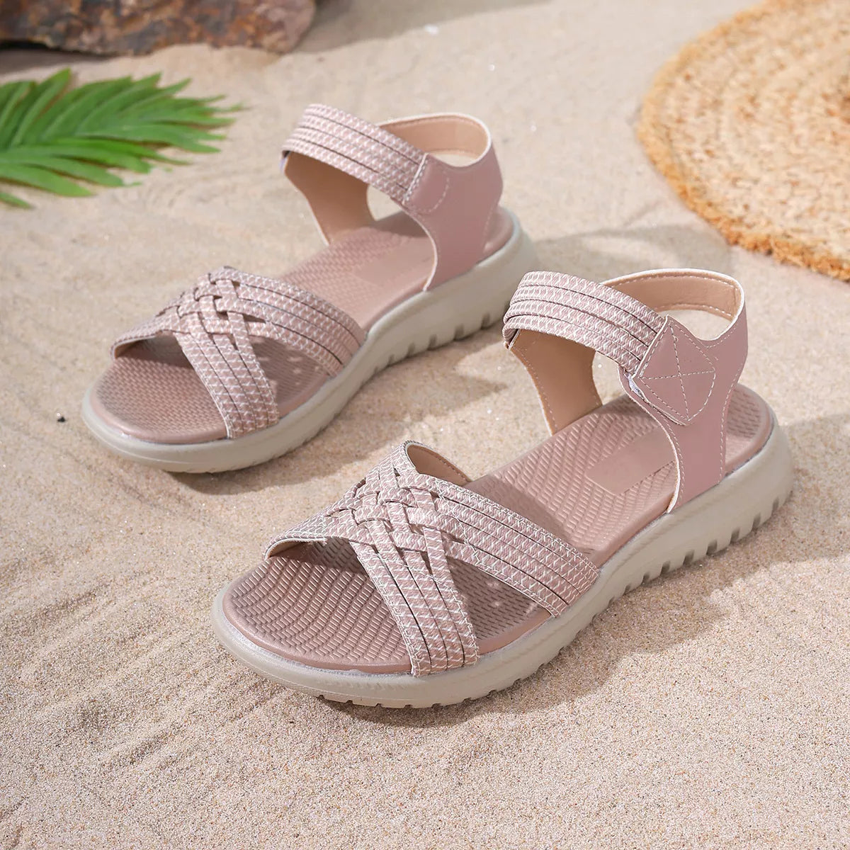 Woven Open Toe Sandals