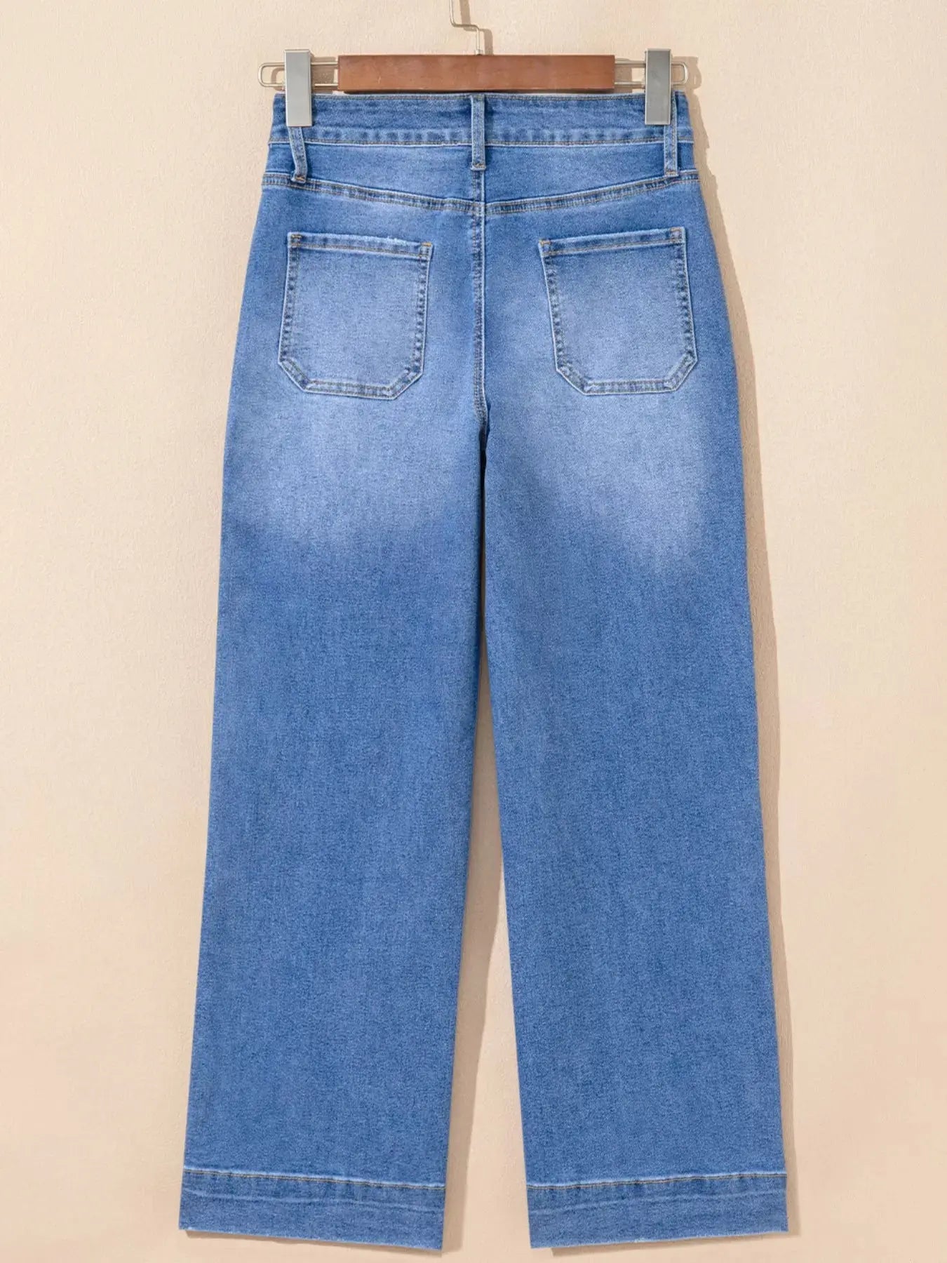 High Waisted Wide Leg Flare Jeans